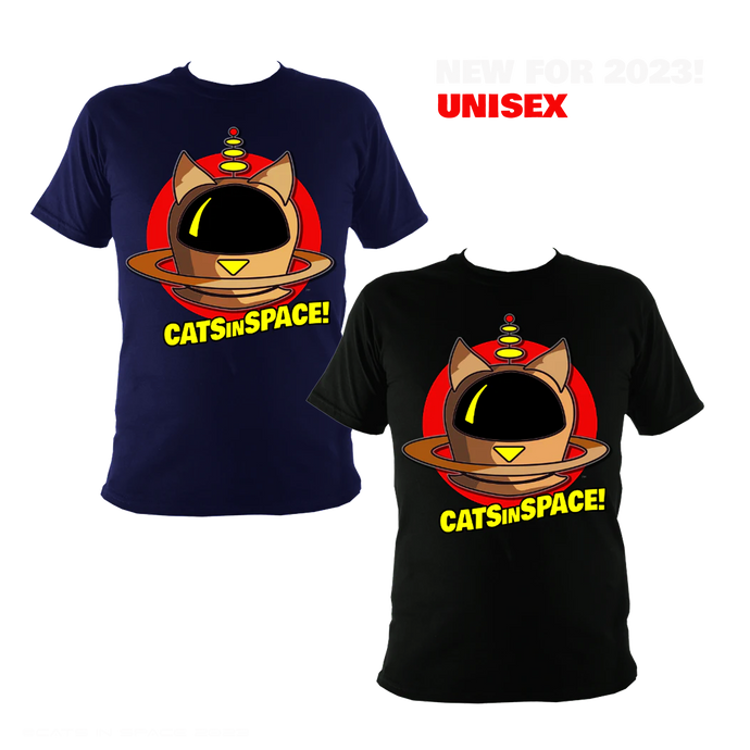 CATS in SPACE Retro Pod Tee - Unisex (NEW for 2023)