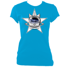Load image into Gallery viewer, SUMMER COLLECTION - CATS in SPACE - StarCat Women's Fitted Tee