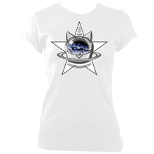 Load image into Gallery viewer, SUMMER COLLECTION - CATS in SPACE - StarCat Women's Fitted Tee
