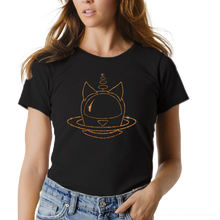 Load image into Gallery viewer, CATS in SPACE Glitter TEES - Silver Stardust, Rose Gold & Cosmic Gold