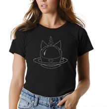 Load image into Gallery viewer, CATS in SPACE Glitter TEES - Silver Stardust, Rose Gold & Cosmic Gold