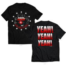 Load image into Gallery viewer, &#39;YEAH! YEAH! YEAH!&#39; Black Tee - Unisex Only