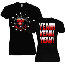 Load image into Gallery viewer, 'YEAH! YEAH! YEAH!' Black Tee - Unisex Only