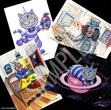 Load image into Gallery viewer, SET OF FOUR A4 HAND-SIGNED ‘SCARECROW ART PRINTS’