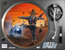 Load image into Gallery viewer, CATS in SPACE TURNTABLE SLIPMATS