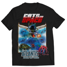 Load image into Gallery viewer, CATS IN SPACE TOUR TEES ATLANTIS 2021