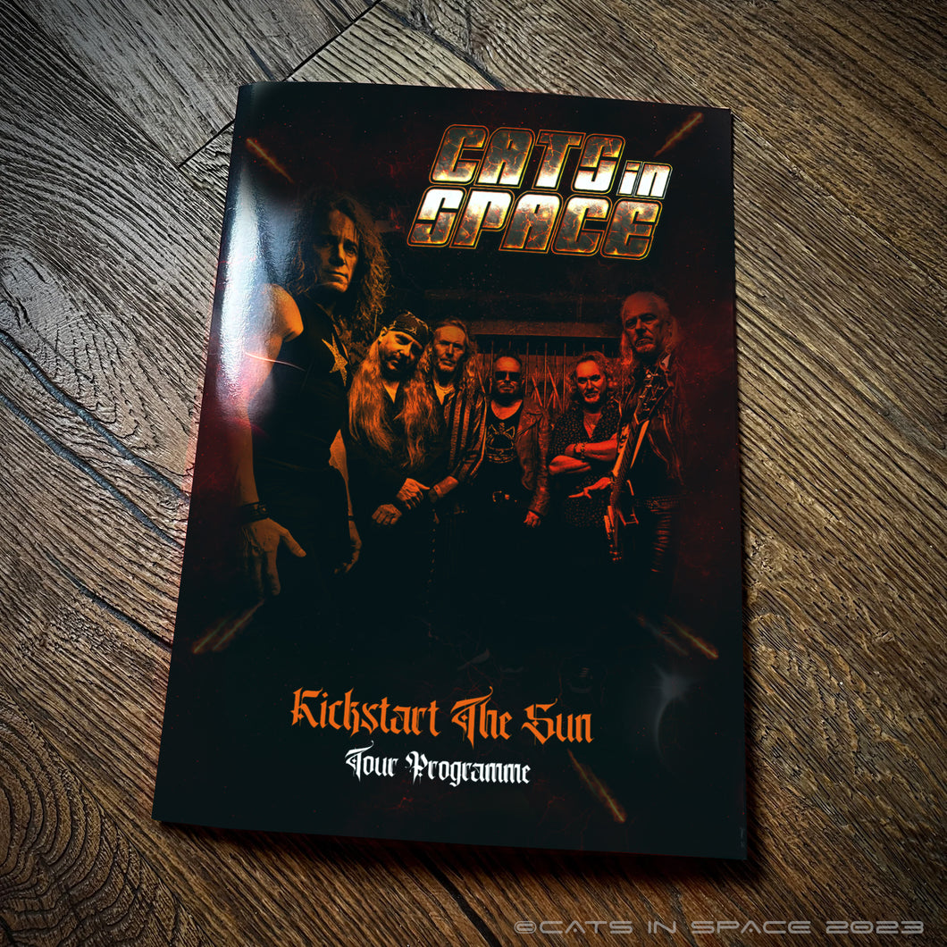 **SALE** CATS IN SPACE 'Kickstart The Sun' Tour Souvenir Brochures - two versions!