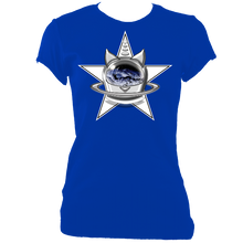 Load image into Gallery viewer, SUMMER COLLECTION - CATS in SPACE - StarCat Women&#39;s Fitted Tee