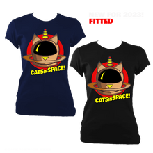 Load image into Gallery viewer, CATS in SPACE Retro Pod Tee - Fitted (NEW for 2023)
