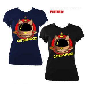 CATS in SPACE Retro Pod Tee - Fitted (NEW for 2023)