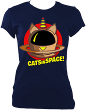 Load image into Gallery viewer, CATS in SPACE Retro Pod Tee - Fitted (NEW for 2023)