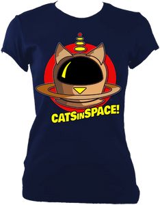 CATS in SPACE Retro Pod Tee - Fitted (NEW for 2023)