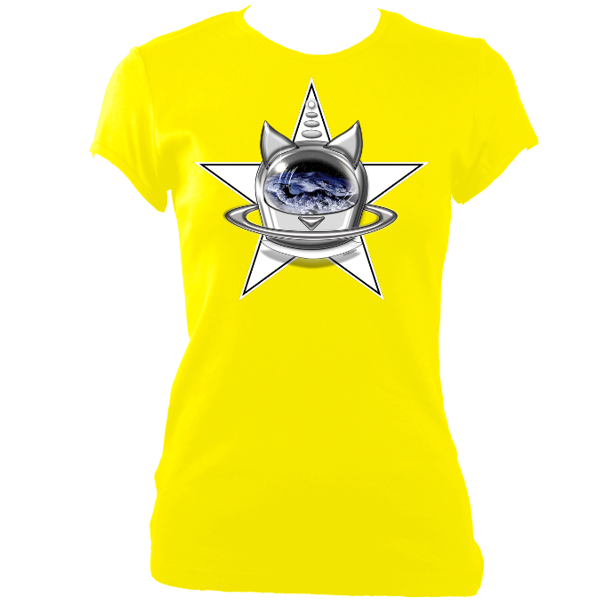 SUMMER COLLECTION - CATS in SPACE - StarCat Women's Fitted Tee