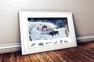 DAYTRiP to NARNiA - band signed album artwork by Andy Kitson print 32” x 20”