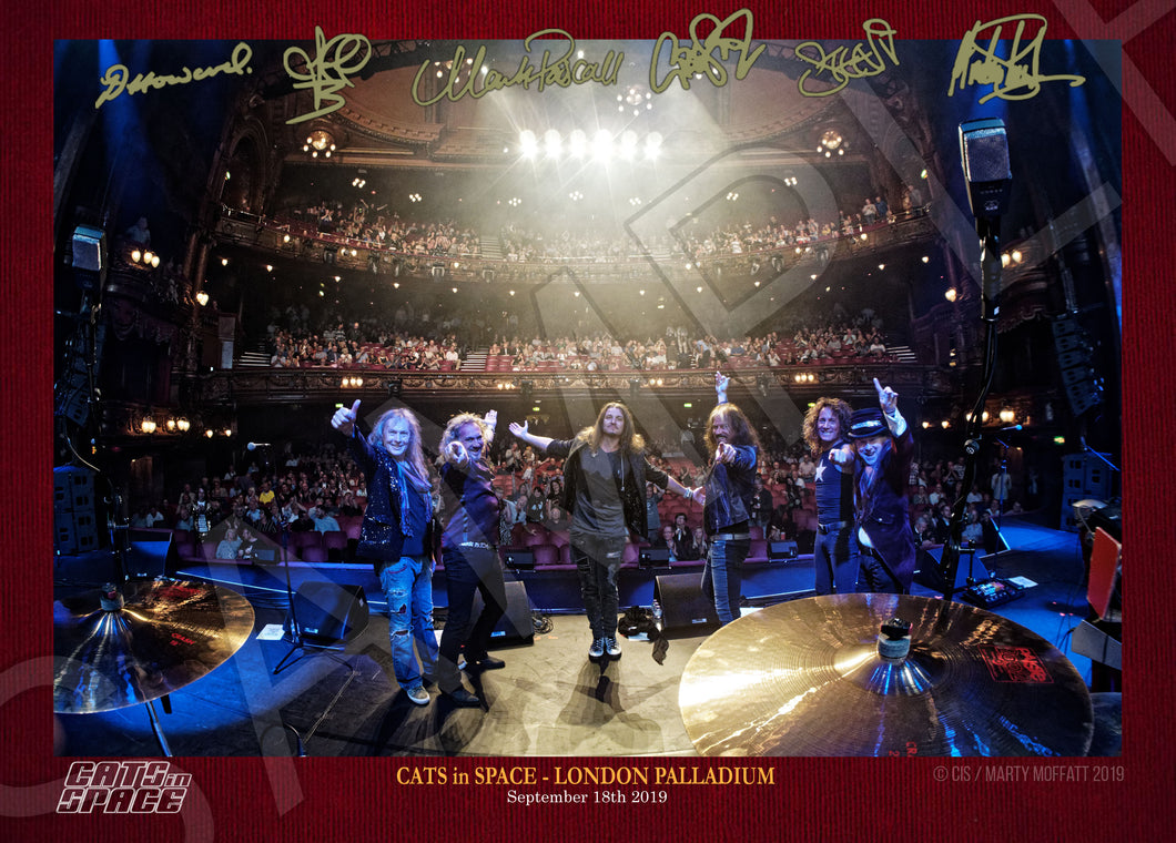 CATS IN SPACE  'LONDON PALLADIUM FINALE' signed deluxe print