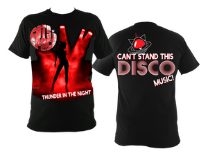 EXCLUSIVE to WEB STORE TEES ‘THUNDER IN THE NIGHT' - UNISEX in BLACK (Sm - 3XL)