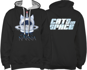 CATS in SPACE 'Daytrip to Narnia' Black & Grey Hoodie (Sm - 2XL)