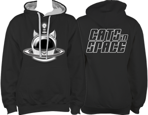 CATS in SPACE Classic Black/Grey Hoodie (Sm - 2XL)