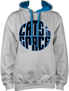 CATS in SPACE Classic Roundel Grey & Sapphire Hoodie (Sm - 2XL)